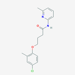 4-(4-chloro-2-methylphenoxy)-N-(6-methylpyridin-2-yl)butanamide