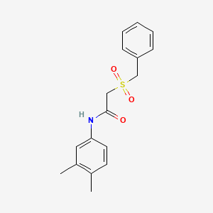 2-(benzylsulfonyl)-N-(3,4-dimethylphenyl)acetamide