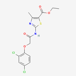 Ethyl 2-{[(2,4-dichlorophenoxy)acetyl]amino}-4-methyl-1,3-thiazole-5-carboxylate