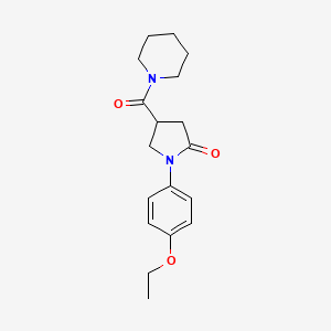 1-(4-Ethoxyphenyl)-4-(piperidine-1-carbonyl)pyrrolidin-2-one