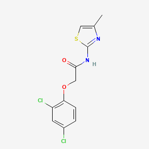 molecular formula C12H10Cl2N2O2S B11169478 2-(2,4-dichlorophenoxy)-N-(4-methyl-1,3-thiazol-2-yl)acetamide 