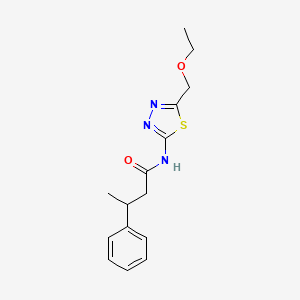 N-[5-(ethoxymethyl)-1,3,4-thiadiazol-2-yl]-3-phenylbutanamide