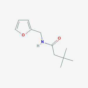 molecular formula C11H17NO2 B11169564 N-(furan-2-ylmethyl)-3,3-dimethylbutanamide 