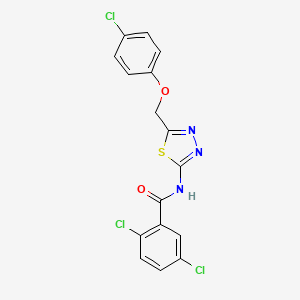 2,5-dichloro-N-{5-[(4-chlorophenoxy)methyl]-1,3,4-thiadiazol-2-yl}benzamide