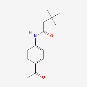 molecular formula C14H19NO2 B11169591 N-(4-acetylphenyl)-3,3-dimethylbutanamide 