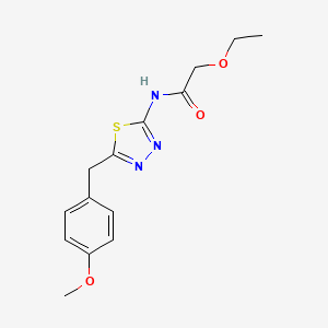 2-Ethoxy-N-[5-(4-methoxy-benzyl)-[1,3,4]thiadiazol-2-yl]-acetamide