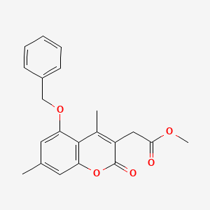 methyl [5-(benzyloxy)-4,7-dimethyl-2-oxo-2H-chromen-3-yl]acetate