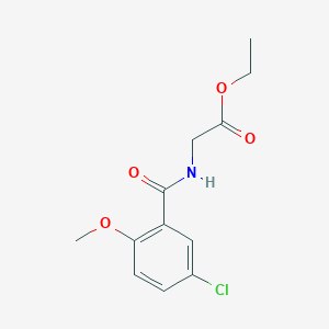 ethyl N-[(5-chloro-2-methoxyphenyl)carbonyl]glycinate