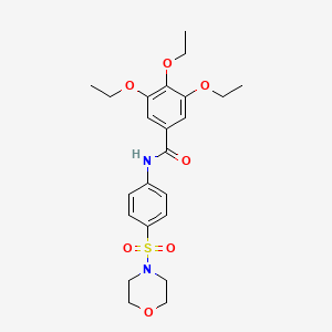 3,4,5-Triethoxy-N-[4-(morpholine-4-sulfonyl)-phenyl]-benzamide