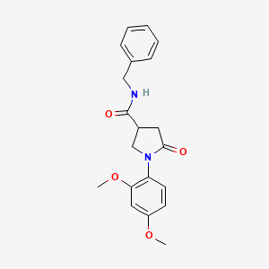 N-benzyl-1-(2,4-dimethoxyphenyl)-5-oxopyrrolidine-3-carboxamide