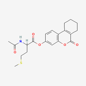 molecular formula C20H23NO5S B11169646 6-oxo-7,8,9,10-tetrahydro-6H-benzo[c]chromen-3-yl N-acetylmethioninate 