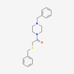 1-(4-Benzylpiperazin-1-yl)-2-(benzylsulfanyl)ethanone