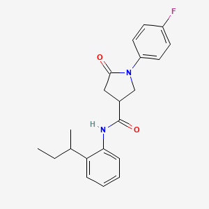 N-[2-(butan-2-yl)phenyl]-1-(4-fluorophenyl)-5-oxopyrrolidine-3-carboxamide