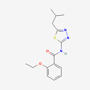 2-ethoxy-N-[5-(2-methylpropyl)-1,3,4-thiadiazol-2-yl]benzamide