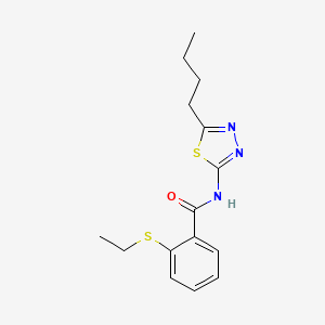 N-(5-butyl-1,3,4-thiadiazol-2-yl)-2-(ethylsulfanyl)benzamide