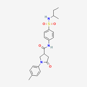 N-[4-(butan-2-ylsulfamoyl)phenyl]-1-(4-methylphenyl)-5-oxopyrrolidine-3-carboxamide