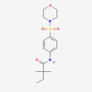 2,2-dimethyl-N-[4-(morpholin-4-ylsulfonyl)phenyl]butanamide