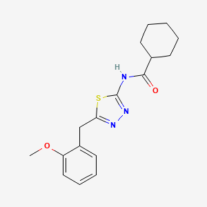 N-[5-(2-methoxybenzyl)-1,3,4-thiadiazol-2-yl]cyclohexanecarboxamide