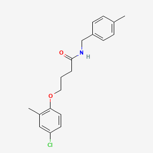 4-(4-chloro-2-methylphenoxy)-N-[(4-methylphenyl)methyl]butanamide