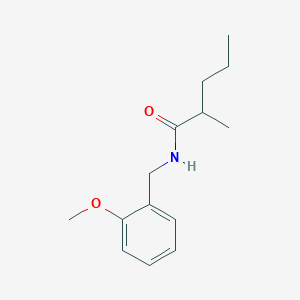 molecular formula C14H21NO2 B11169778 N-[(2-methoxyphenyl)methyl]-2-methylpentanamide 