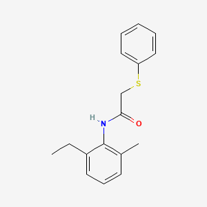 molecular formula C17H19NOS B11169780 N-(2-ethyl-6-methylphenyl)-2-(phenylsulfanyl)acetamide 