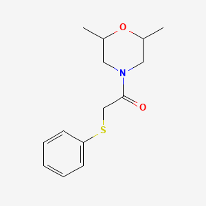 1-(2,6-Dimethylmorpholin-4-yl)-2-(phenylsulfanyl)ethanone