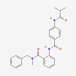 N-benzyl-2-{[4-(isobutyrylamino)benzoyl]amino}-N-methylbenzamide