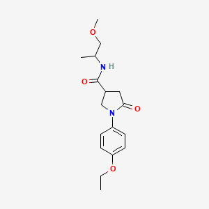 1-(4-ethoxyphenyl)-N-(1-methoxypropan-2-yl)-5-oxopyrrolidine-3-carboxamide