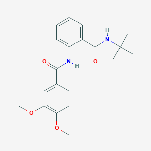 molecular formula C20H24N2O4 B11169859 N-[2-(tert-butylcarbamoyl)phenyl]-3,4-dimethoxybenzamide 