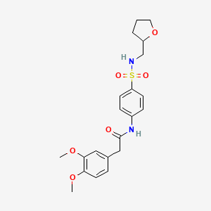 2-(3,4-dimethoxyphenyl)-N-{4-[(tetrahydrofuran-2-ylmethyl)sulfamoyl]phenyl}acetamide