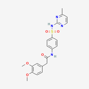 2-(3,4-dimethoxyphenyl)-N-{4-[(4-methylpyrimidin-2-yl)sulfamoyl]phenyl}acetamide