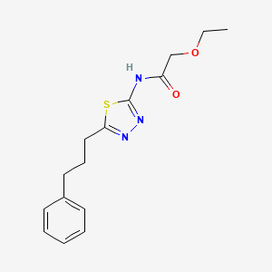 2-ethoxy-N-[5-(3-phenylpropyl)-1,3,4-thiadiazol-2-yl]acetamide