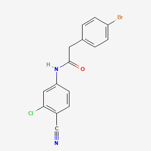 2-(4-bromophenyl)-N-(3-chloro-4-cyanophenyl)acetamide