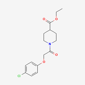 molecular formula C16H20ClNO4 B11169891 Ethyl 1-[2-(4-chlorophenoxy)acetyl]piperidine-4-carboxylate 