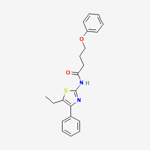 N-(5-ethyl-4-phenyl-1,3-thiazol-2-yl)-4-phenoxybutanamide