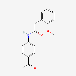 N-(4-acetylphenyl)-2-(2-methoxyphenyl)acetamide