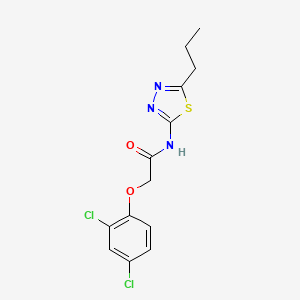 molecular formula C13H13Cl2N3O2S B11169906 2-(2,4-dichlorophenoxy)-N-(5-propyl-1,3,4-thiadiazol-2-yl)acetamide 