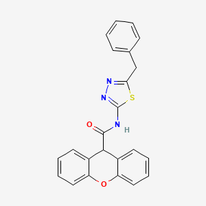 molecular formula C23H17N3O2S B11169911 N-(5-benzyl-1,3,4-thiadiazol-2-yl)-9H-xanthene-9-carboxamide 