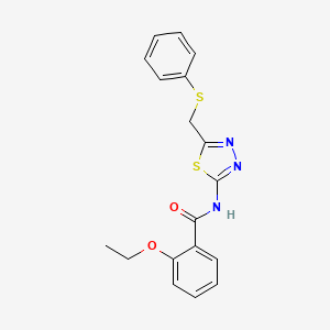 2-ethoxy-N-{5-[(phenylsulfanyl)methyl]-1,3,4-thiadiazol-2-yl}benzamide