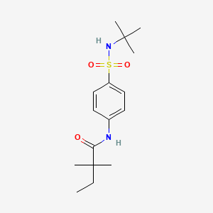 N-[4-(tert-butylsulfamoyl)phenyl]-2,2-dimethylbutanamide