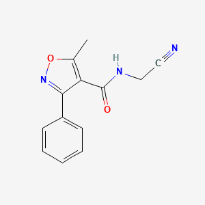 N-(cyanomethyl)-5-methyl-3-phenyl-1,2-oxazole-4-carboxamide