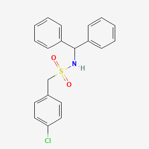 1-(4-chlorophenyl)-N-(diphenylmethyl)methanesulfonamide