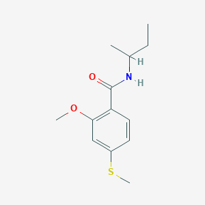 N-(butan-2-yl)-2-methoxy-4-(methylsulfanyl)benzamide