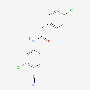 N-(3-chloro-4-cyanophenyl)-2-(4-chlorophenyl)acetamide