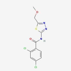 2,4-dichloro-N-[5-(methoxymethyl)-1,3,4-thiadiazol-2-yl]benzamide