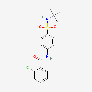 N-[4-(tert-butylsulfamoyl)phenyl]-2-chlorobenzamide