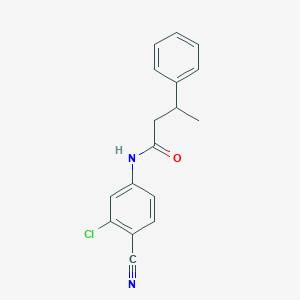 molecular formula C17H15ClN2O B11170094 N-(3-chloro-4-cyanophenyl)-3-phenylbutanamide 