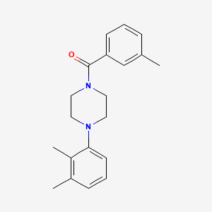 molecular formula C20H24N2O B11170101 1-(2,3-Dimethylphenyl)-4-(3-methylbenzoyl)piperazine 