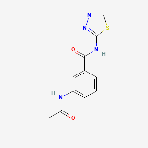 3-(propanoylamino)-N-(1,3,4-thiadiazol-2-yl)benzamide