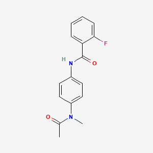 N-{4-[acetyl(methyl)amino]phenyl}-2-fluorobenzamide